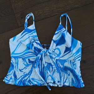 liz & sara- colorful cropped tank